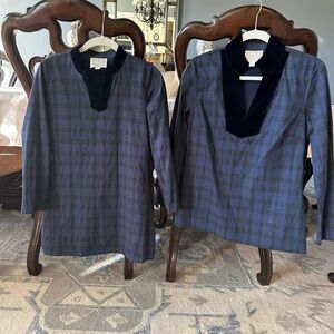 Sail to Sable Navy and Black Plaid Tunic/Dress mommy & me
